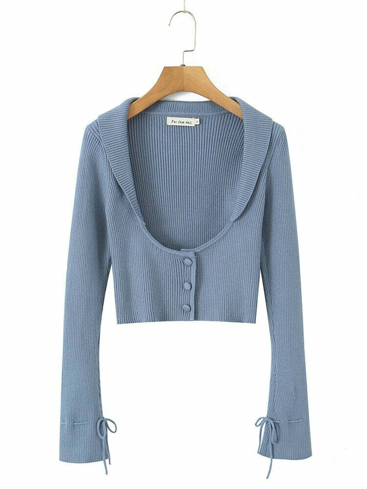 Everly Y2K Two Piece Sweater Set - 90S Grunge, Retro Summer Outfit, Pastel Goth Fashion Everly Y2K Two Piece Sweater Set - 90S Grunge, Retro Summer Outfit, Pastel Goth Fashion