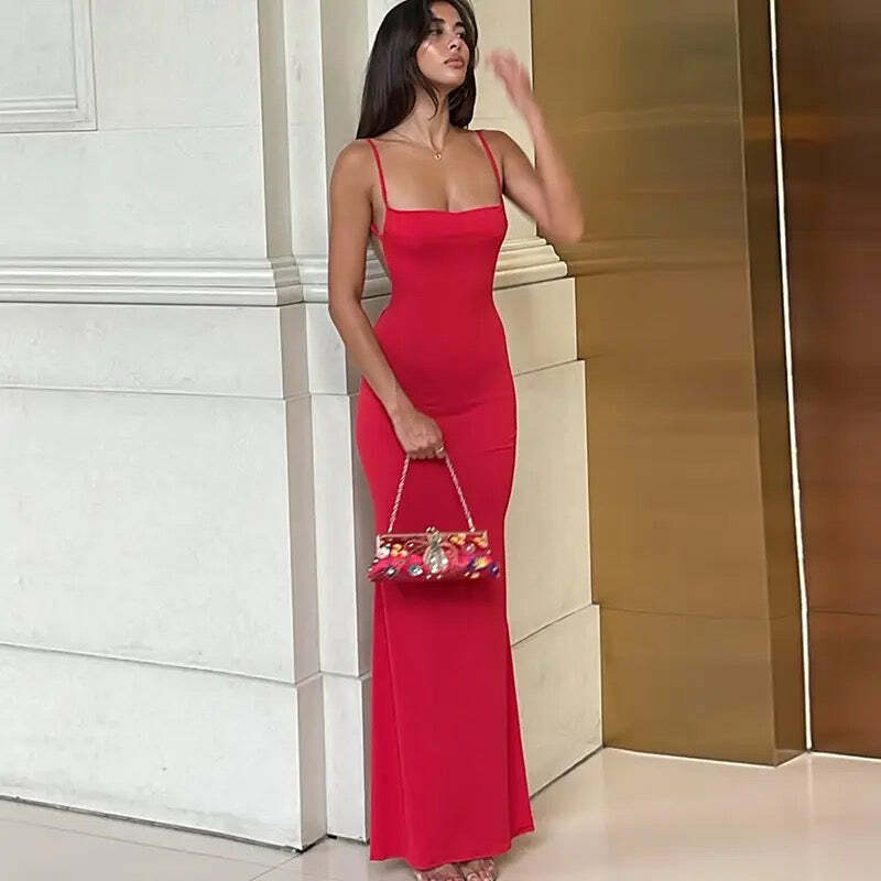 Evilia Maxi Dress - Y2K Summer Grunge Outfit, 90S Fashion, Retro Style, Y2K Party & Club Look