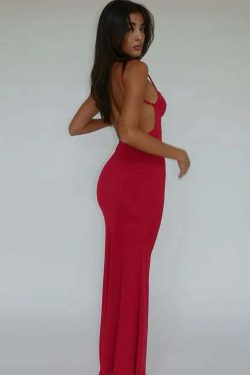 Evilia Maxi Dress - Y2K Summer Grunge Outfit, 90S Fashion, Retro Style, Y2K Party & Club Look