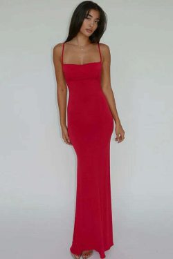 Evilia Maxi Dress - Y2K Summer Grunge Outfit, 90S Fashion, Retro Style, Y2K Party & Club Look