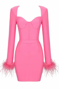 Faina Pink Mini Dress - Y2K Summer Outfit, 90S Fashion, Grunge, Retro Style, Y2K Party Look