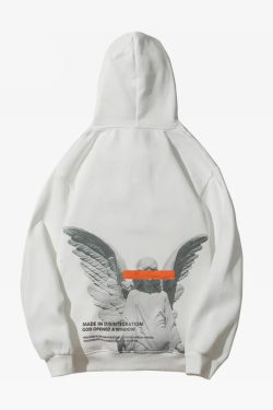 Fallen Angel Hoodie - Y2K Summer Grunge, 90S Retro, Gothic Y2K, Pastel Goth, Y2K Club