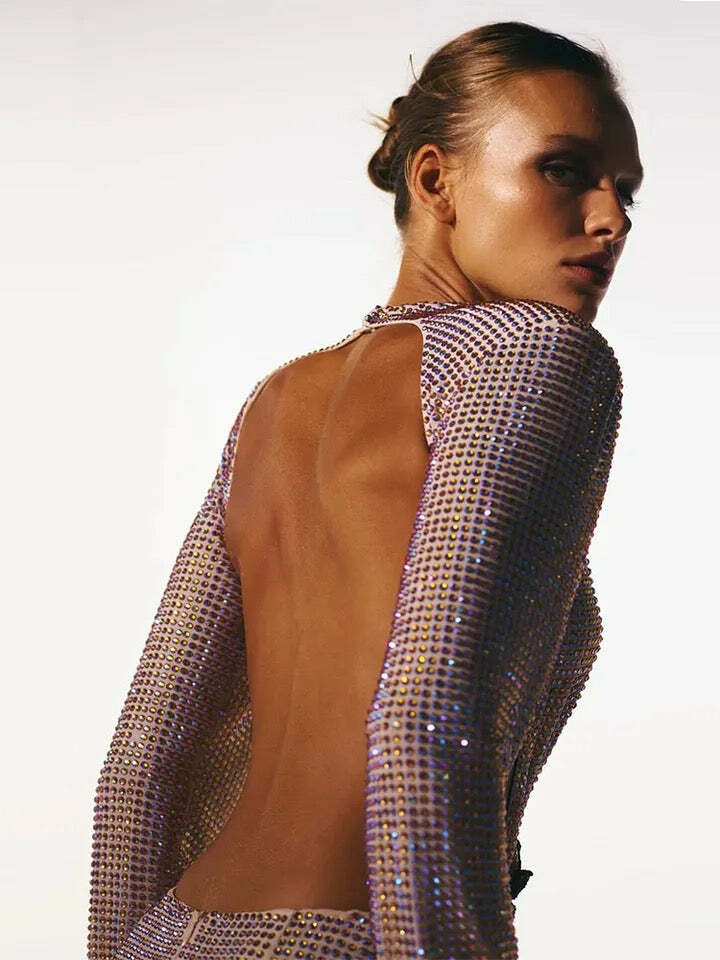 Fayette Diamond Mini Dress - Y2K Summer Grunge, 90S Fashion, Retro Party Outfit, Y2K