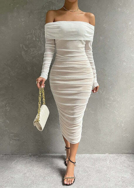 Fiona Midi Dress - Y2K Summer Grunge Outfit, 90S Fashion, Retro Style, Pastel Goth Vibes