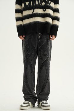 Flame Jeans: Retro Y2K Summer & 90S Grunge Outfits For Women - Perfect For Parties & Clubbing