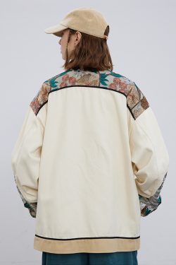 Floral Embroidered Jacket - Y2K Summer, 90S Grunge, Retro Style, Y2K Party & Club Outfits