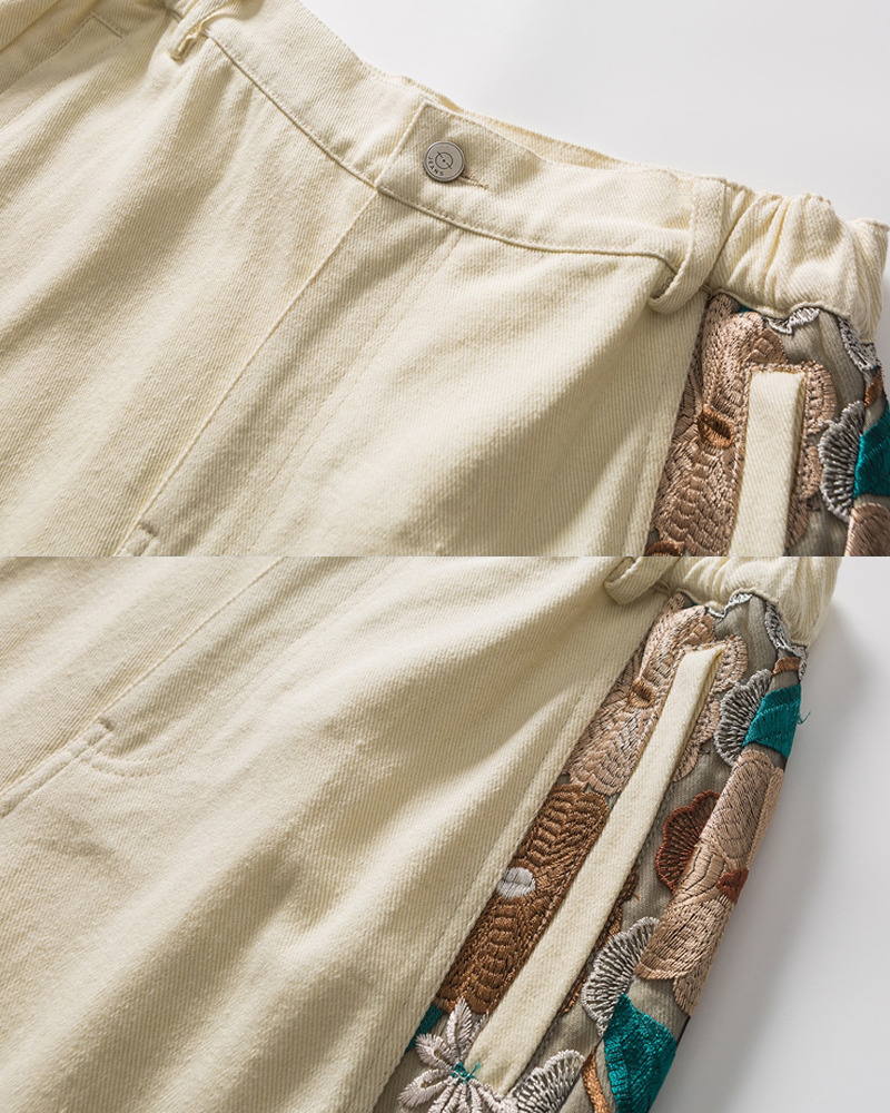 Floral Embroidered Y2K Shorts - 90S Grunge Summer Outfit, Retro Y2K Fashion For Women Floral Embroidered Y2K Shorts - 90S Grunge Summer Outfit, Retro Y2K Fashion For Women