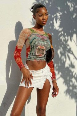 Florence Top - Y2K Summer Grunge, 90S Retro, Pastel Goth, Baby Tees, And Popstar Outfits