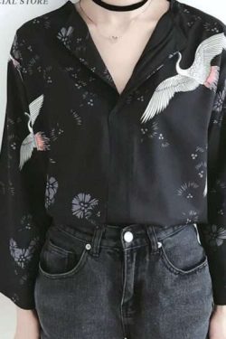 Flying Bird Top - Y2K Summer Grunge Outfit, 90S Fashion, Retro Style, Baby Tees, Y2K Popstar Look