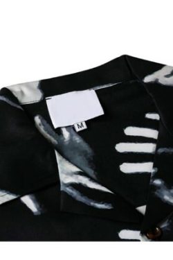 Freya Y2K Grunge Hands Print Shirt - Retro 90S Summer Outfit, Pastel Goth, Y2K Fashion