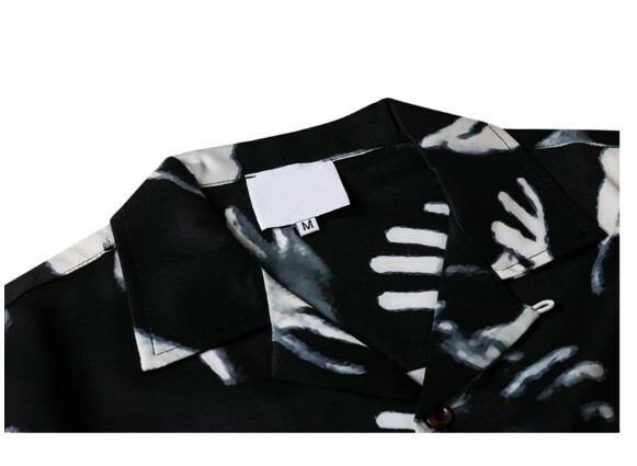 Freya Y2K Grunge Hands Print Shirt - Retro 90S Summer Outfit, Pastel Goth, Y2K Fashion Freya Y2K Grunge Hands Print Shirt - Retro 90S Summer Outfit, Pastel Goth, Y2K Fashion