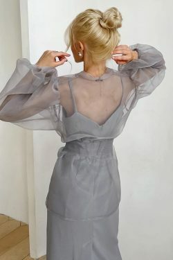 Frida Mesh Blouse - Y2K Summer Grunge Top, 90S Retro Style, Perfect For Y2K Party Outfits