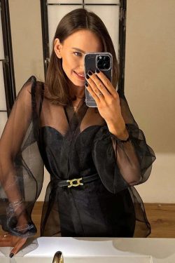 Frida Mesh Blouse - Y2K Summer Grunge Top, 90S Retro Style, Perfect For Y2K Party Outfits