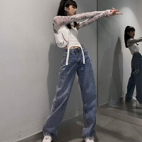 Gabriella Distressed Grunge Jeans - Y2K Summer, 90S Fashion, Retro Style, Y2K Club Outfits