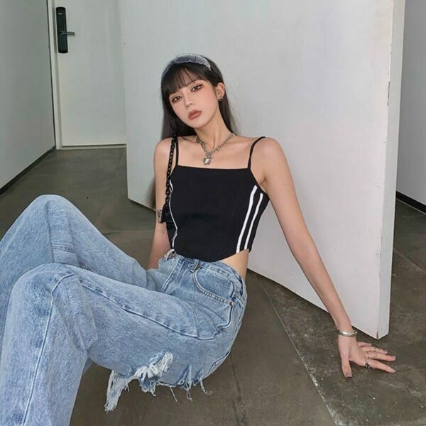 Gabriella Distressed Grunge Jeans - Y2K Summer, 90S Fashion, Retro Style, Y2K Club Outfits