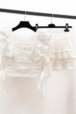 Gabrielle Two Piece Set - Y2K Summer & 90S Grunge Outfit, Retro Fashion, Y2K Party Look