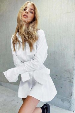 Gaby Y2K Shirt Dress - 90S Grunge, Retro Summer Outfit, Y2K Party & Club Fashion