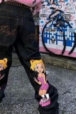 Gemma Wide Leg Jeans - Y2K Summer, 90S Grunge, Retro Style, Y2K Party & Club Outfits