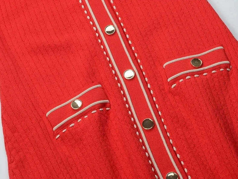 Gia Knitted Maxi Dress - Y2K Summer Outfit, 90S Fashion, Grunge, Retro Style, Y2K Party Look