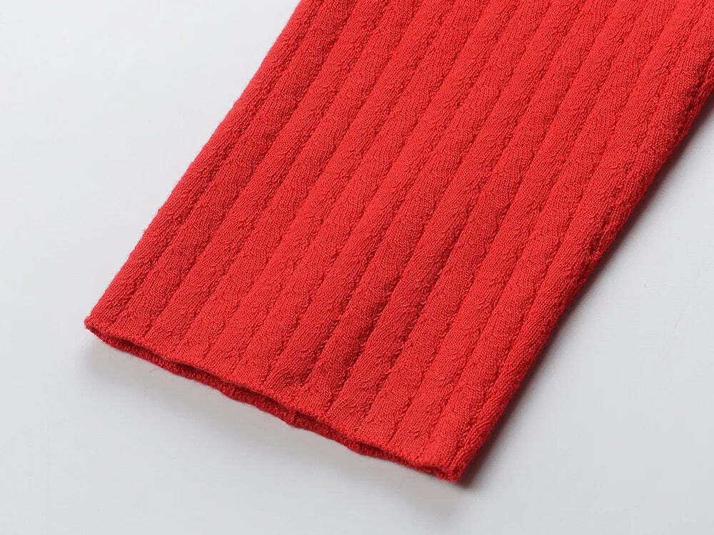 Gia Knitted Maxi Dress - Y2K Summer Outfit, 90S Fashion, Grunge, Retro Style, Y2K Party Look