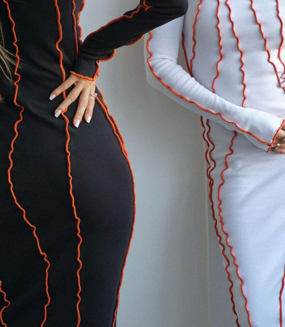 Gigi Midi Dress - Y2K Summer Grunge Outfit, 90S Retro Style, Pastel Goth, Y2K Party Fashion