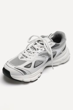 Gray And White Sneakers - Y2K Summer, 90S Grunge, Retro Hip Hop, Pastel Goth, Y2K Club Outfits