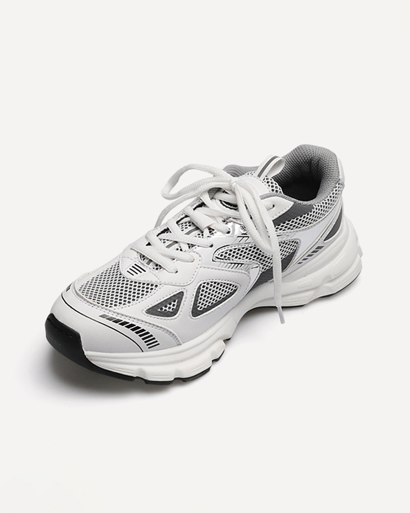 Gray And White Sneakers - Y2K Summer, 90S Grunge, Retro Hip Hop, Pastel Goth, Y2K Club Outfits