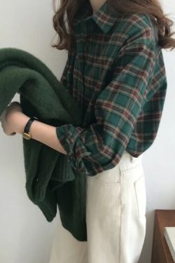 Hadley Loose Vintage Long Sleeve - Y2K Summer Grunge 90S Fashion Retro Goth Pastel Goth Outfits