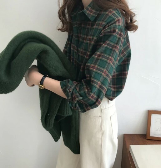 Hadley Loose Vintage Long Sleeve - Y2K Summer Grunge 90S Fashion Retro Goth Pastel Goth Outfits