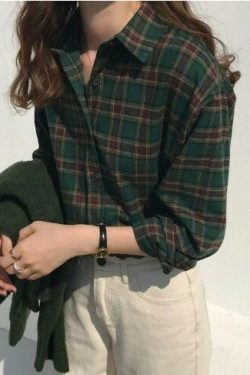 Hadley Loose Vintage Long Sleeve - Y2K Summer Grunge 90S Fashion Retro Goth Pastel Goth Outfits