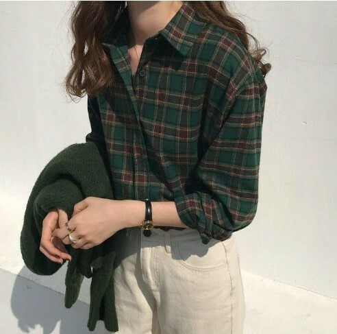 Hadley Loose Vintage Long Sleeve - Y2K Summer Grunge 90S Fashion Retro Goth Pastel Goth Outfits