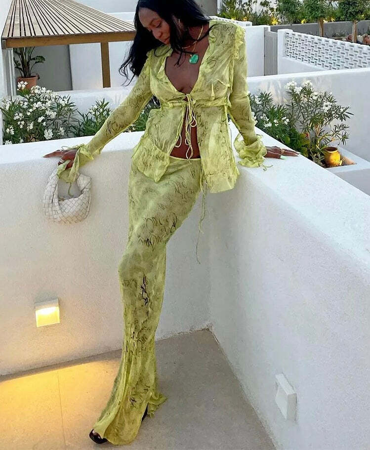 Hailey Two Piece Set - Y2K Summer Grunge Outfit, 90S Fashion, Retro Style, Y2K Club & Party Hailey Two Piece Set - Y2K Summer Grunge Outfit, 90S Fashion, Retro Style, Y2K Club & Party