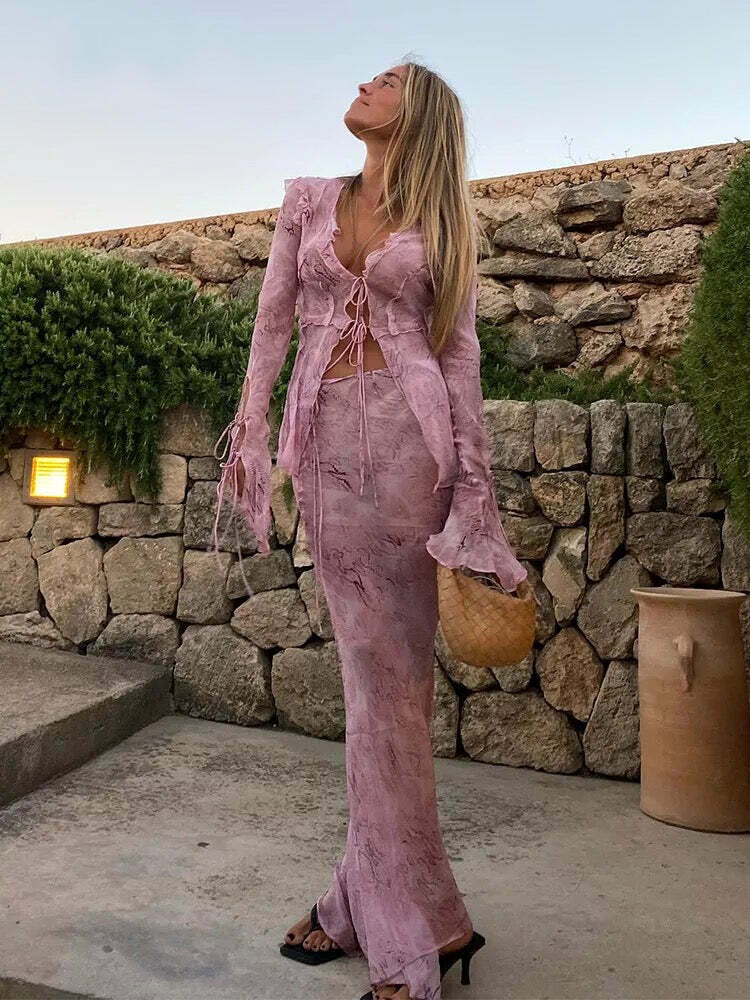 Hailey Two Piece Set - Y2K Summer Grunge Outfit, 90S Fashion, Retro Style, Y2K Club & Party Hailey Two Piece Set - Y2K Summer Grunge Outfit, 90S Fashion, Retro Style, Y2K Club & Party