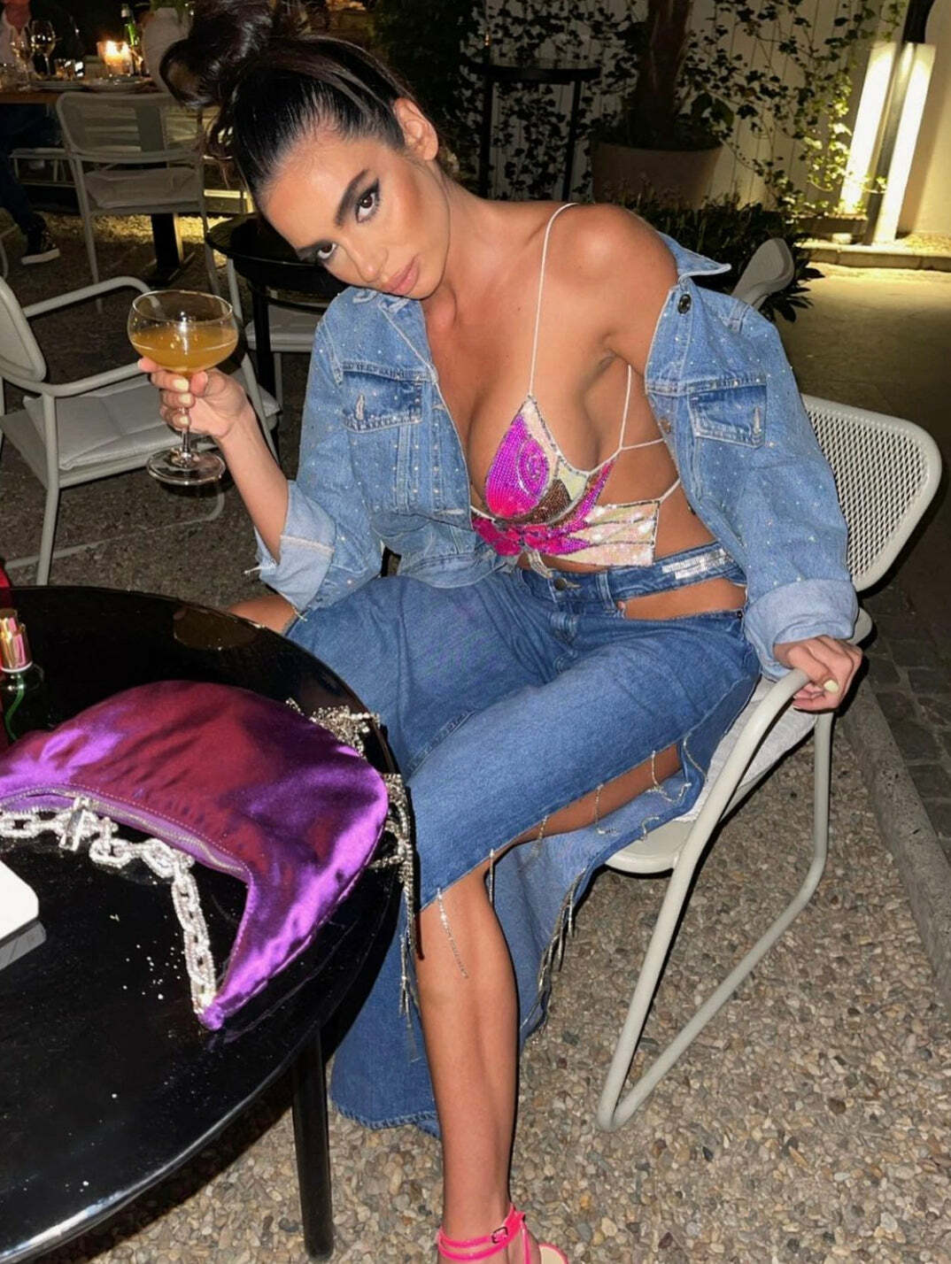 Halsey Butterfly Sequin Top - Y2K Summer, 90S Fashion, Grunge, Retro, Party & Club Outfits Halsey Butterfly Sequin Top - Y2K Summer, 90S Fashion, Grunge, Retro, Party & Club Outfits