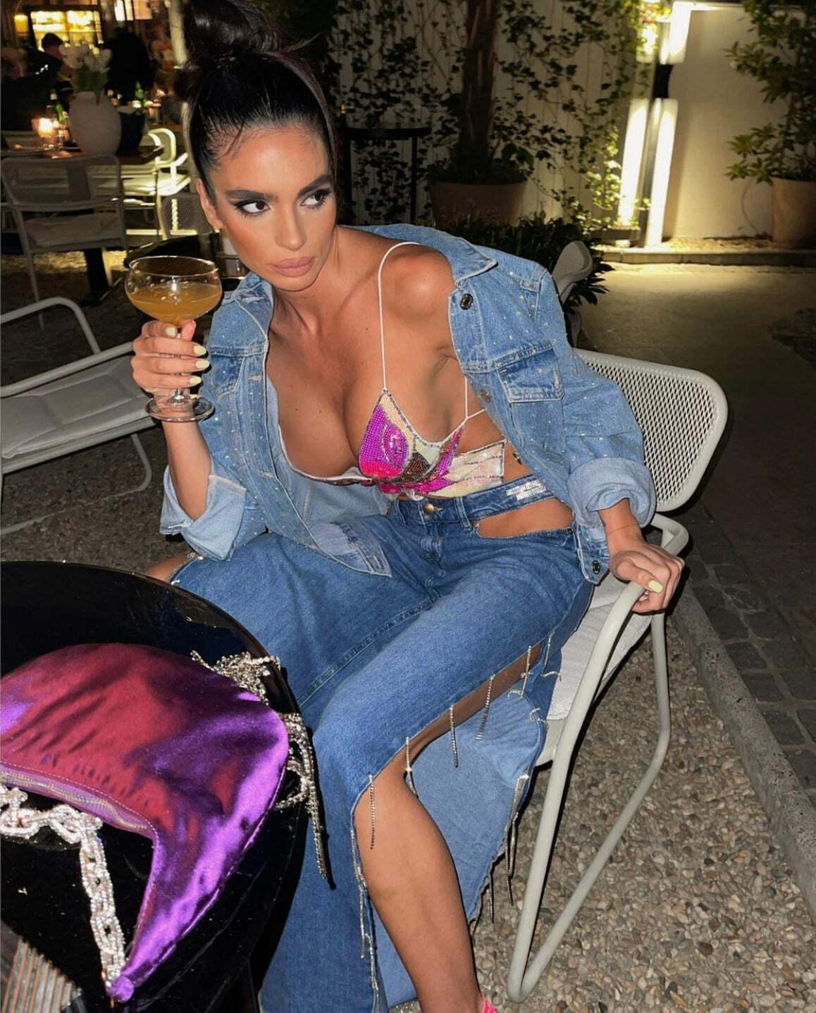 Halsey Butterfly Sequin Top - Y2K Summer, 90S Fashion, Grunge, Retro, Party & Club Outfits Halsey Butterfly Sequin Top - Y2K Summer, 90S Fashion, Grunge, Retro, Party & Club Outfits