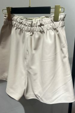 Hanna Y2K Leather Shorts - 90S Grunge, Retro Summer Outfit, Y2K Party & Club Fashion