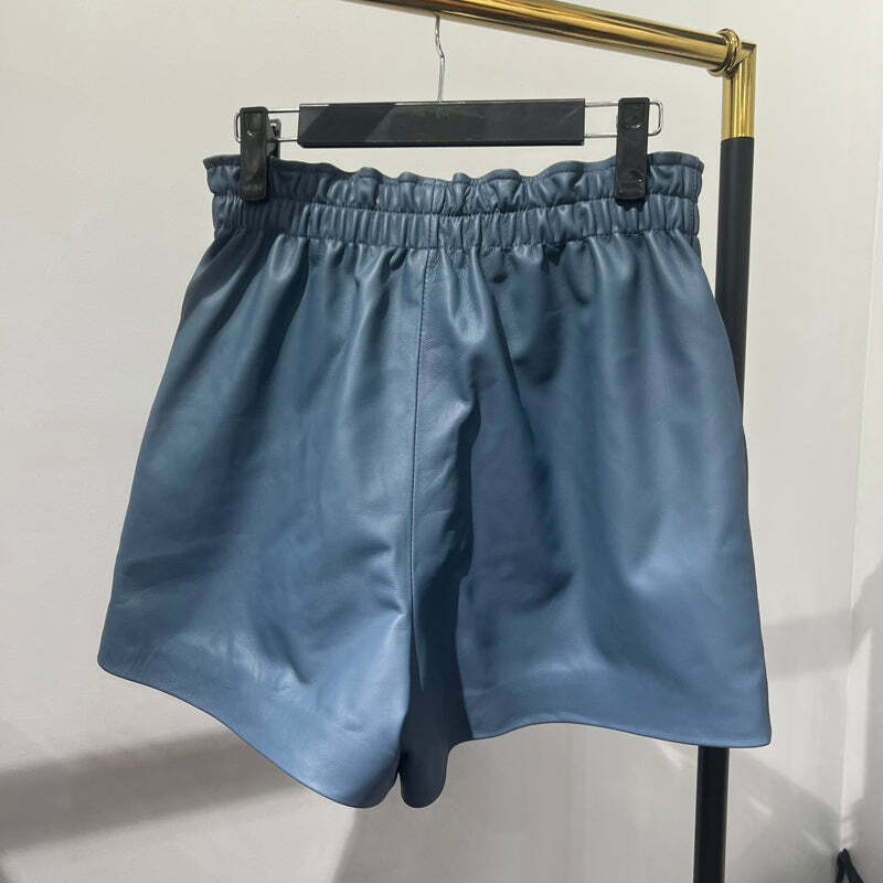 Hanna Y2K Leather Shorts - 90S Grunge, Retro Summer Outfit, Y2K Party & Club Fashion Hanna Y2K Leather Shorts - 90S Grunge, Retro Summer Outfit, Y2K Party & Club Fashion