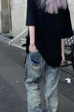 Harmony Ripped High Waist Jeans - Y2K Summer, 90S Grunge, Retro Style, Y2K Club & Party Outfits