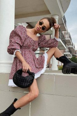 Heavenly Mini Dress - Y2K Summer Outfit, 90S Grunge Fashion, Retro Style, Y2K Party Look