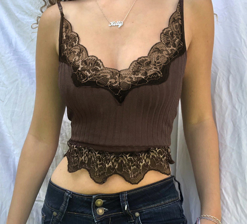 Imani Lace Top - Y2K Summer Grunge, 90S Fashion, Retro Style, Y2K Party & Club Outfits Imani Lace Top - Y2K Summer Grunge, 90S Fashion, Retro Style, Y2K Party & Club Outfits