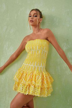 Inez Mini Dress - Y2K Summer Grunge Outfit, 90S Fashion, Retro Style, Pastel Goth Vibes