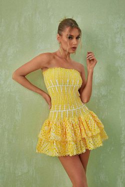 Inez Mini Dress - Y2K Summer Grunge Outfit, 90S Fashion, Retro Style, Pastel Goth Vibes