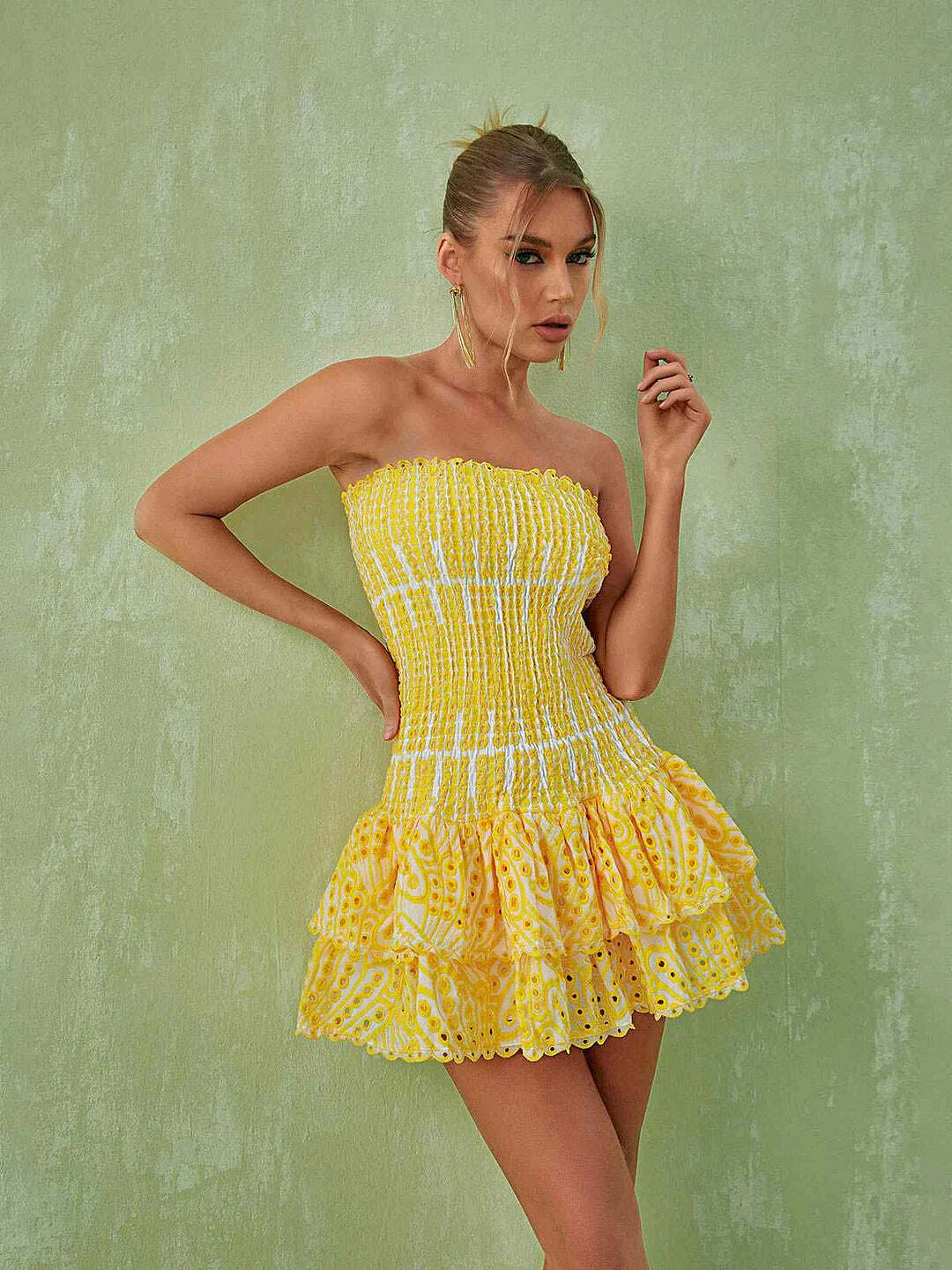 Inez Mini Dress - Y2K Summer Grunge Outfit, 90S Fashion, Retro Style, Pastel Goth Vibes Inez Mini Dress - Y2K Summer Grunge Outfit, 90S Fashion, Retro Style, Pastel Goth Vibes