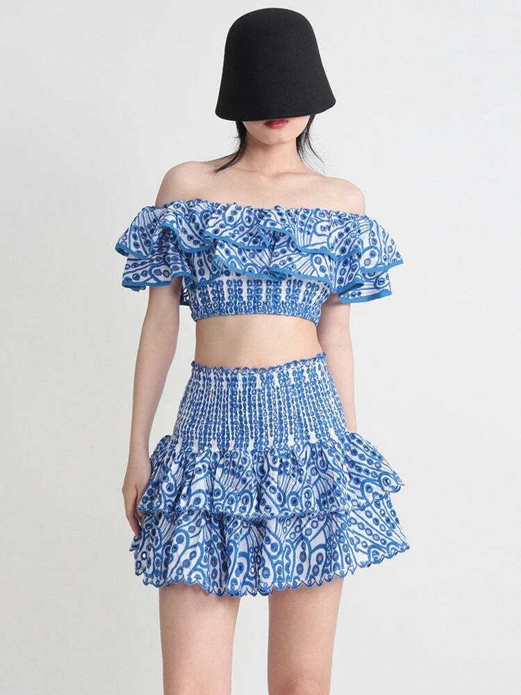 Irina Two Piece Set - Y2K Summer Grunge Outfit, 90S Fashion, Retro Style, Y2K Party & Club Look Irina Two Piece Set - Y2K Summer Grunge Outfit, 90S Fashion, Retro Style, Y2K Party & Club Look