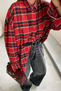 Iskra Oversized Shirt - Y2K Summer Grunge, 90S Retro, Pastel Goth, Y2K Club & Party Outfits