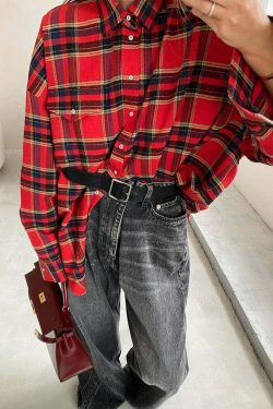 Iskra Oversized Shirt - Y2K Summer Grunge, 90S Retro, Pastel Goth, Y2K Club & Party Outfits