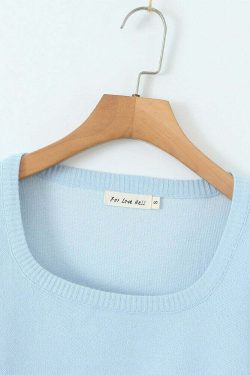 Isla Sweater - Y2K Summer Grunge, 90S Retro, Pastel Goth, Y2K Club & Party Outfits