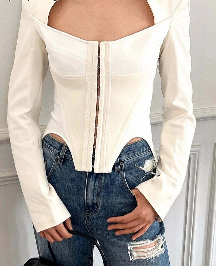 Ivana Blazer - Y2K Summer Grunge Outfit, 90S Fashion, Retro Style, Y2K Club & Party Look Ivana Blazer - Y2K Summer Grunge Outfit, 90S Fashion, Retro Style, Y2K Club & Party Look