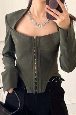 Ivana Blazer - Y2K Summer Grunge Outfit, 90S Fashion, Retro Style, Y2K Club & Party Look