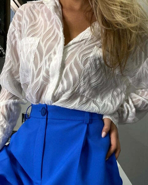 Jala Blouse - Y2K Summer Grunge Top, 90S Retro Fashion, Y2K Party Outfit, Baby Tees, Y